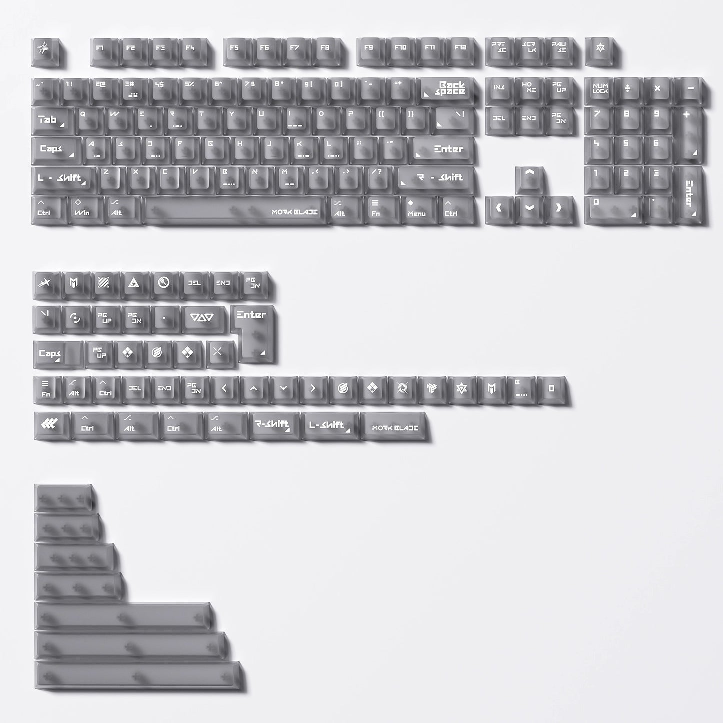 墨刃 MorkBlade Vector主題霧透鍵帽