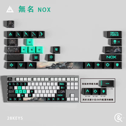 三角洲行動 全幹員 熱昇華PBT 個性鍵帽組