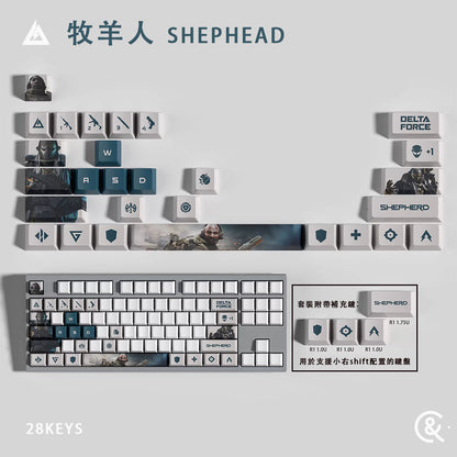 三角洲行動 全幹員 熱昇華PBT 個性鍵帽組