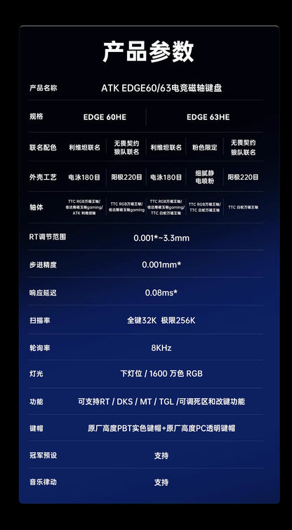 ATK EDGE 60HE/EDGE 63HE 電競鍵盤
