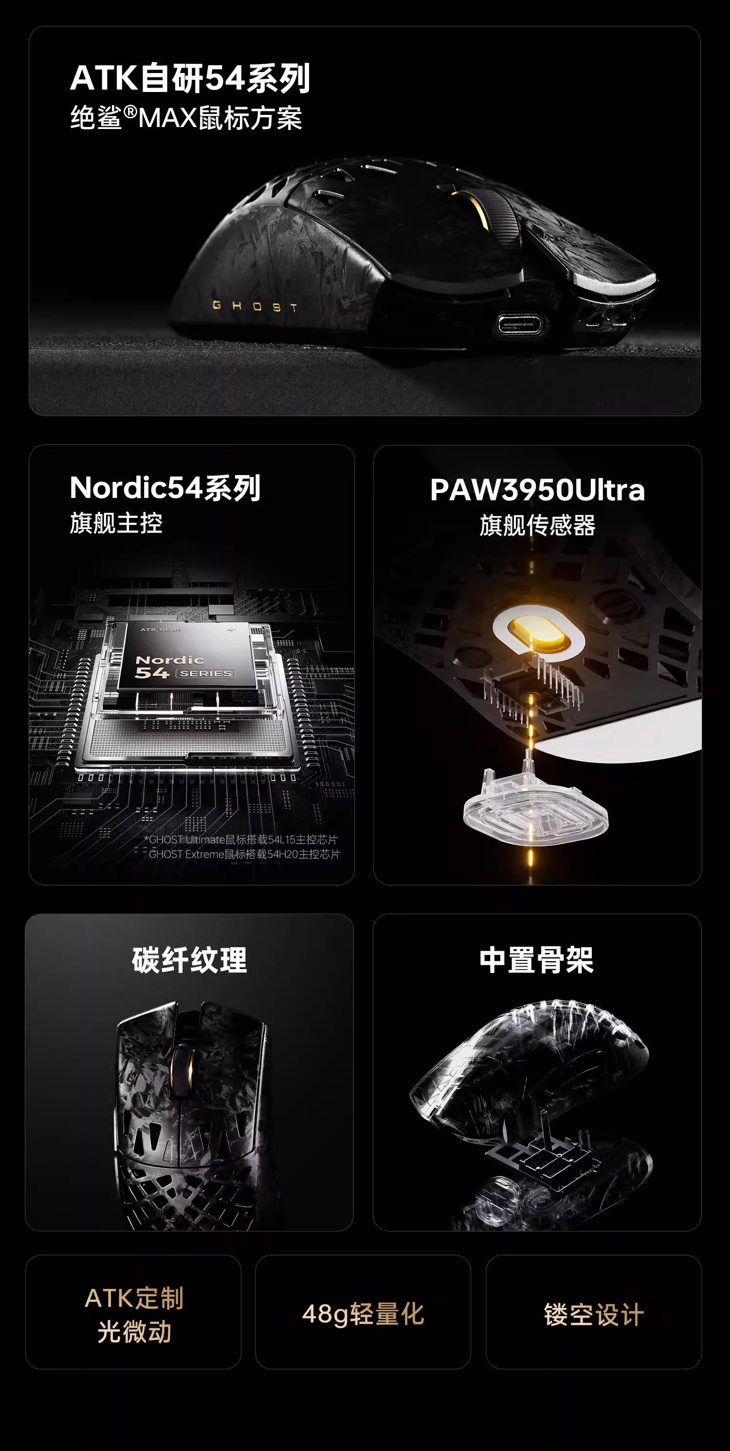 ATK 烈空GHOST 魂無線電競滑鼠｜C&T STORE 電競週邊代購