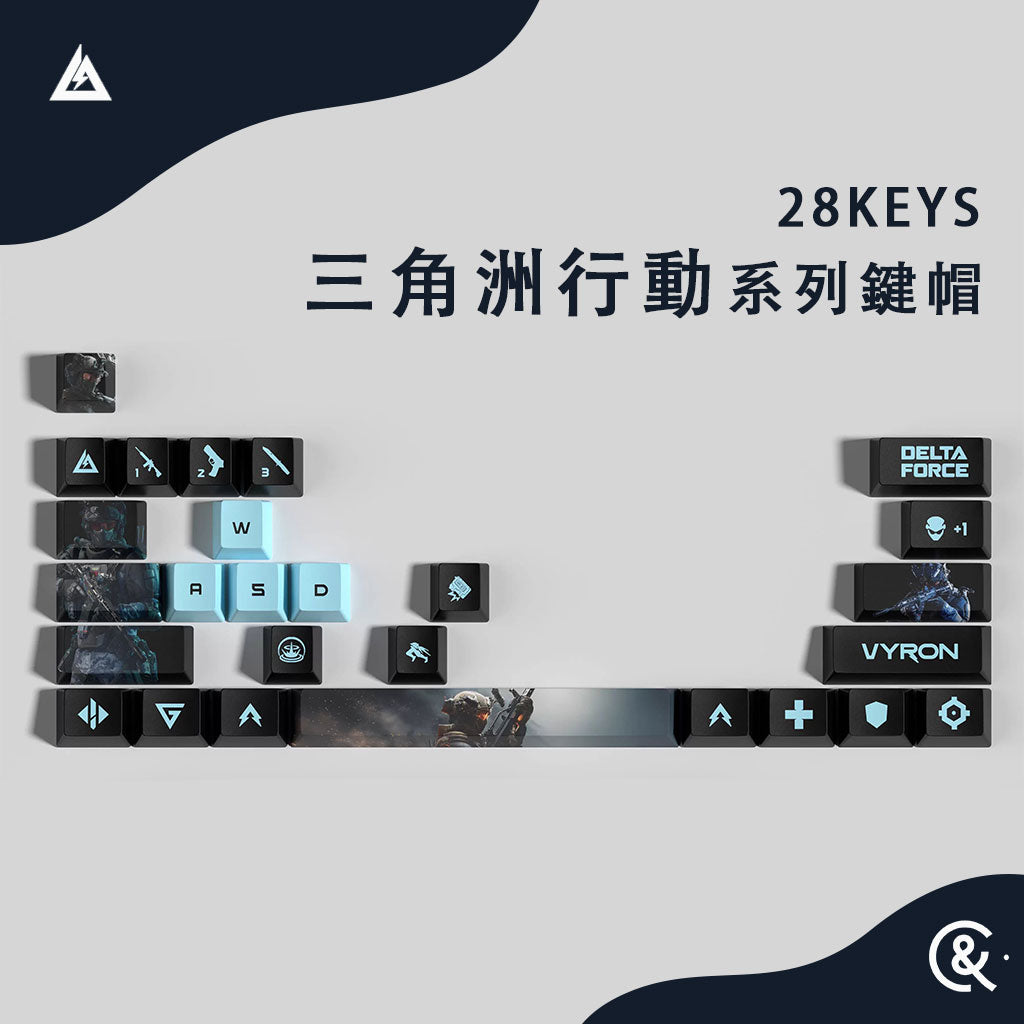 三角洲行動 全幹員 熱昇華PBT 個性鍵帽組