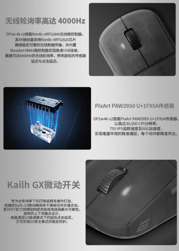 ENDGAME GEAR OP1w 4K V2 無線電競滑鼠