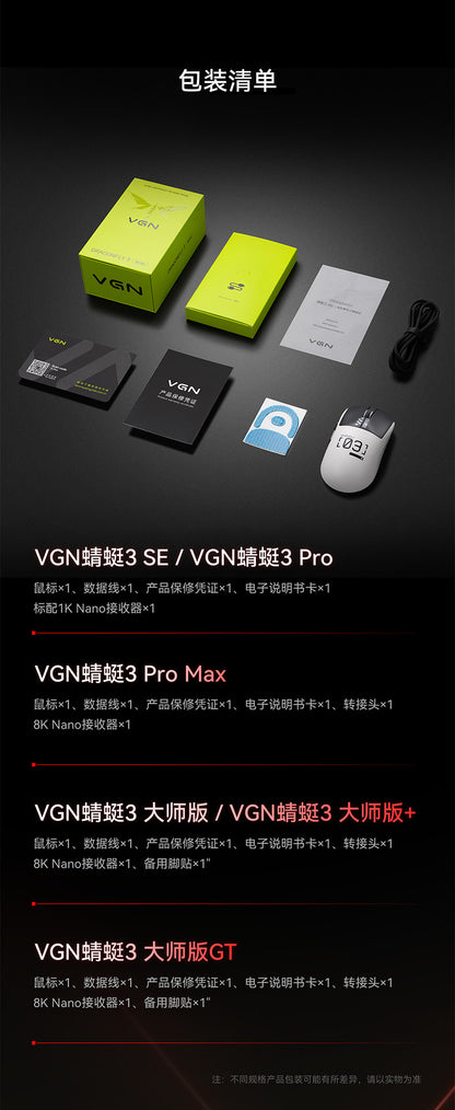 VGN 蜻蜓3 Dragonfiy3 無線電競滑鼠